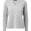 Damen Strickpullover Klassisch Merino Wolle